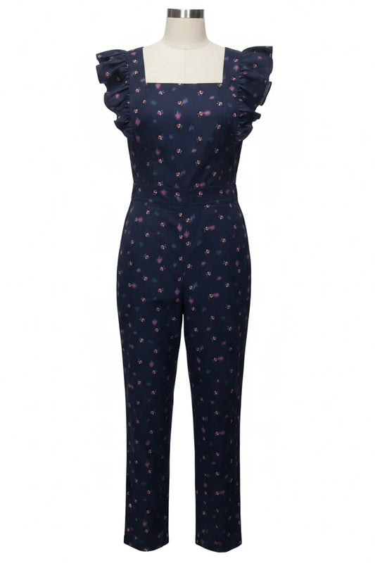 Jumpsuit By Rebecca Taylor In Floral Print, Size: Xs