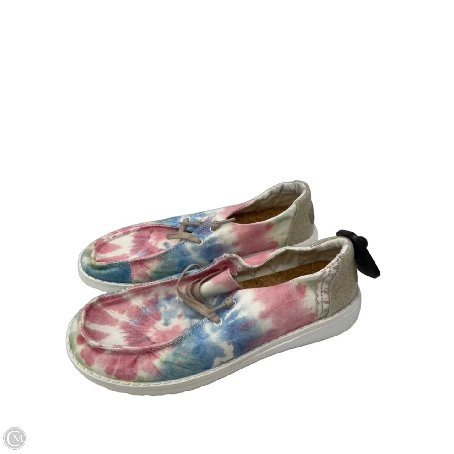 Shoes Flats By Hey Dude In Tie Dye Print, Size: 7