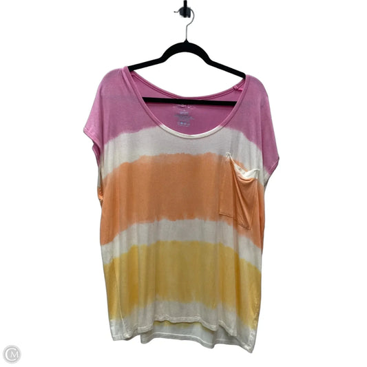 Top Sleeveless By Clothes Mentor In Tie Dye Print, Size: L