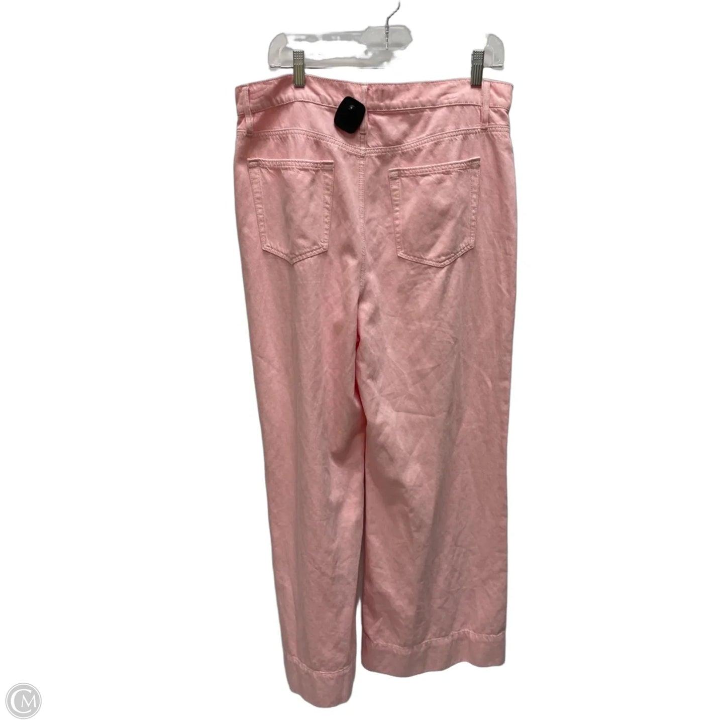 Jeans Straight By Loft In Pink Denim, Size: 12