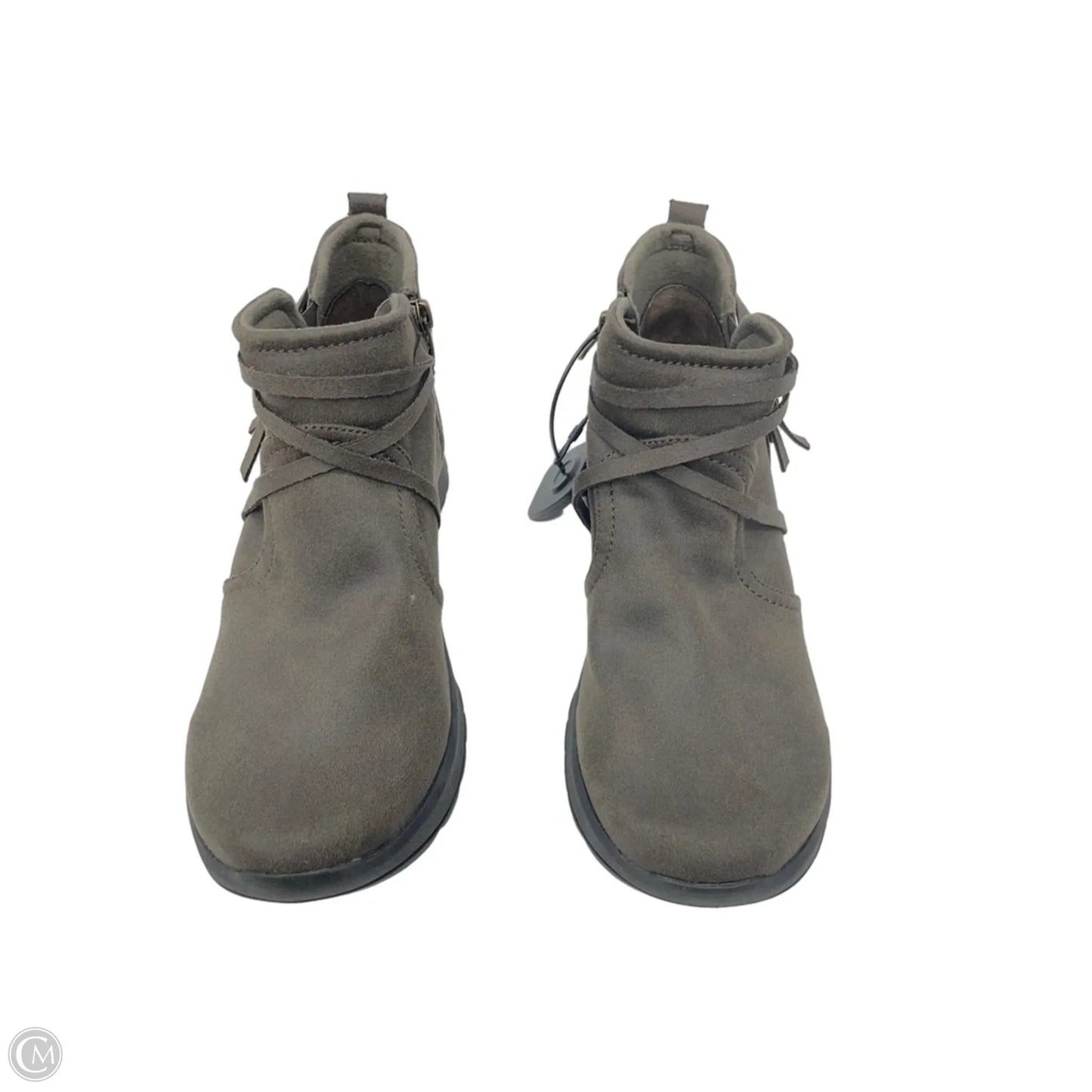 Boots Ankle Flats By Bzees In Brown, Size: 9.5