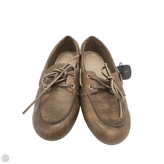Shoes Flats By Time And Tru In Brown, Size: 9