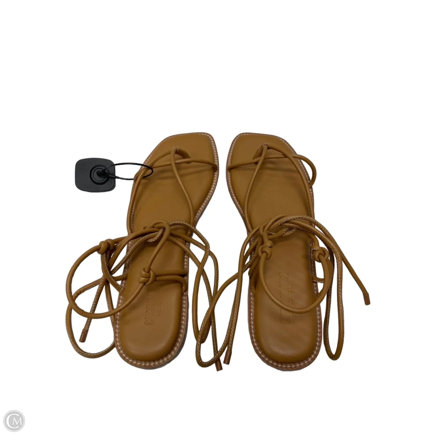 Sandals Flats By Cushionaire In Brown, Size: 9.5
