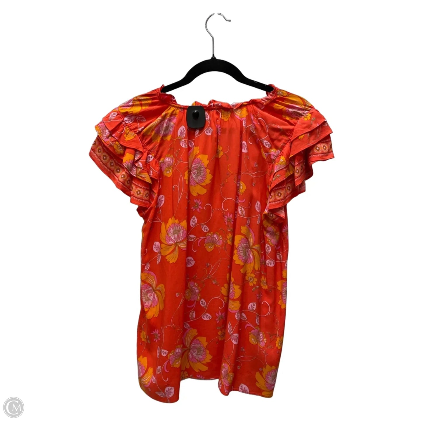 Top Short Sleeve By Rose And Olive In Floral Print, Size: M