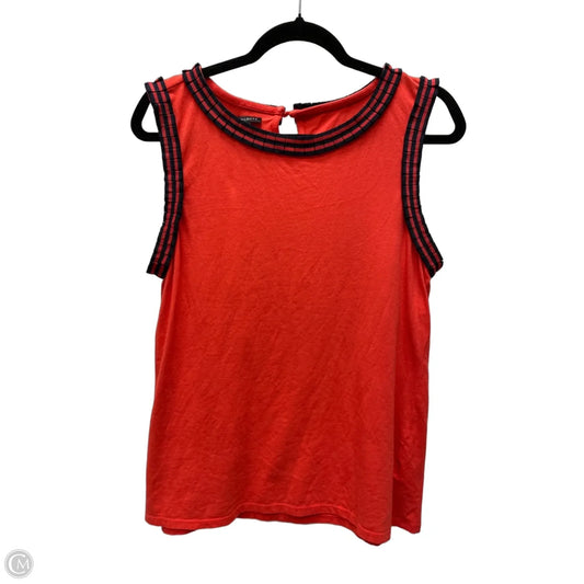 Top Sleeveless By Talbots In Orange, Size: L