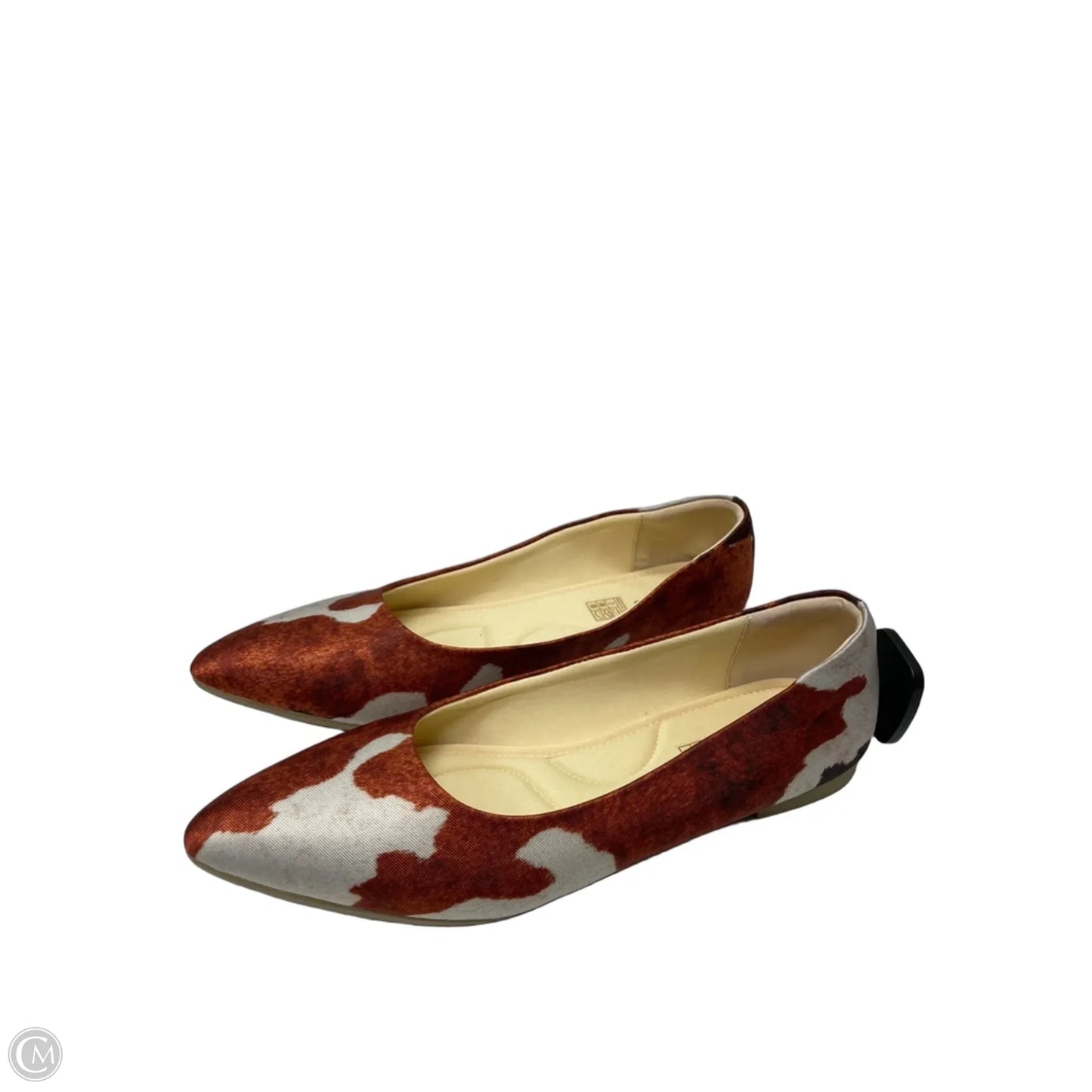 Shoes Flats By Clothes Mentor In Animal Print, Size: 9.5