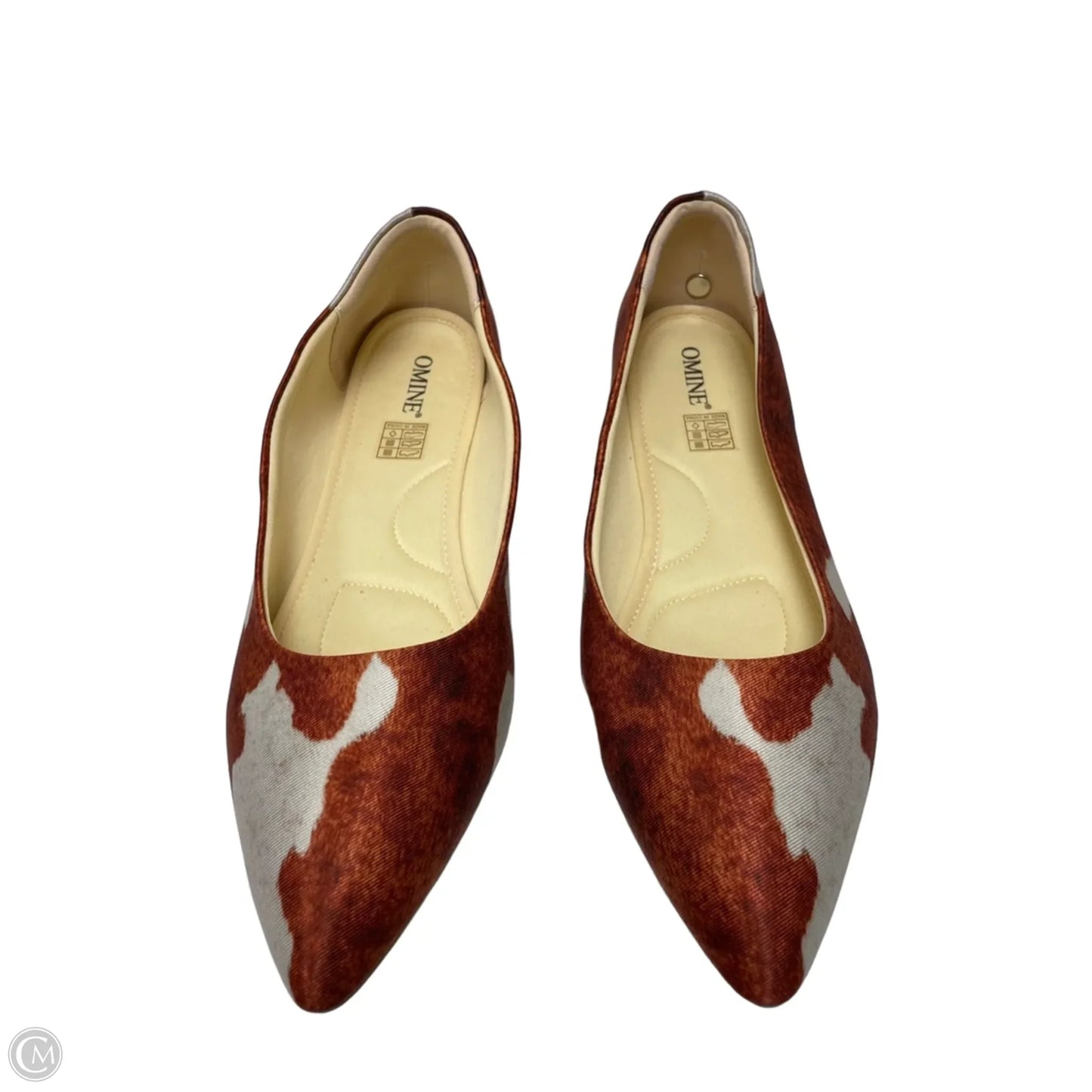 Shoes Flats By Clothes Mentor In Animal Print, Size: 9.5