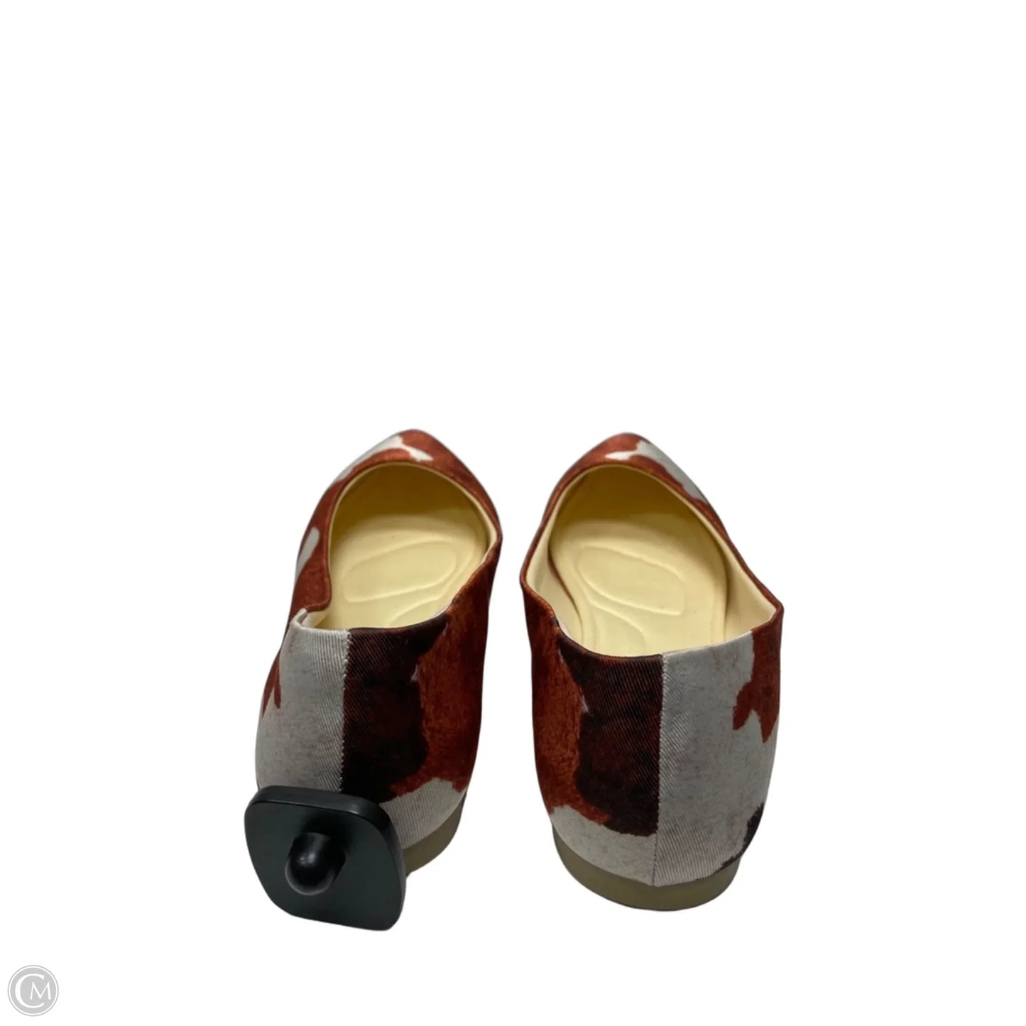 Shoes Flats By Clothes Mentor In Animal Print, Size: 9.5