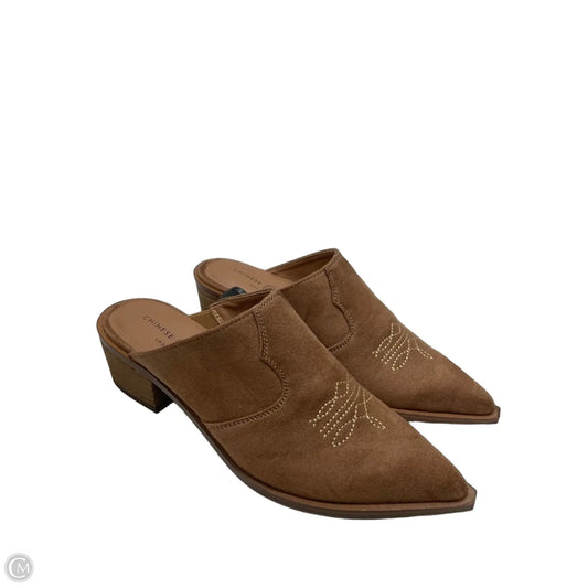 Shoes Heels Block By Chinese Laundry In Brown, Size: 7.5