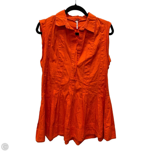 Tunic Sleeveless By Free People In Orange, Size: Xs