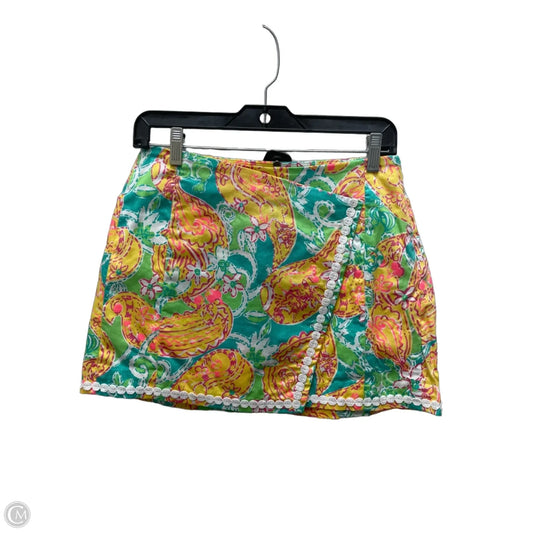 Skort Designer By Lilly Pulitzer In Floral Print, Size: 4