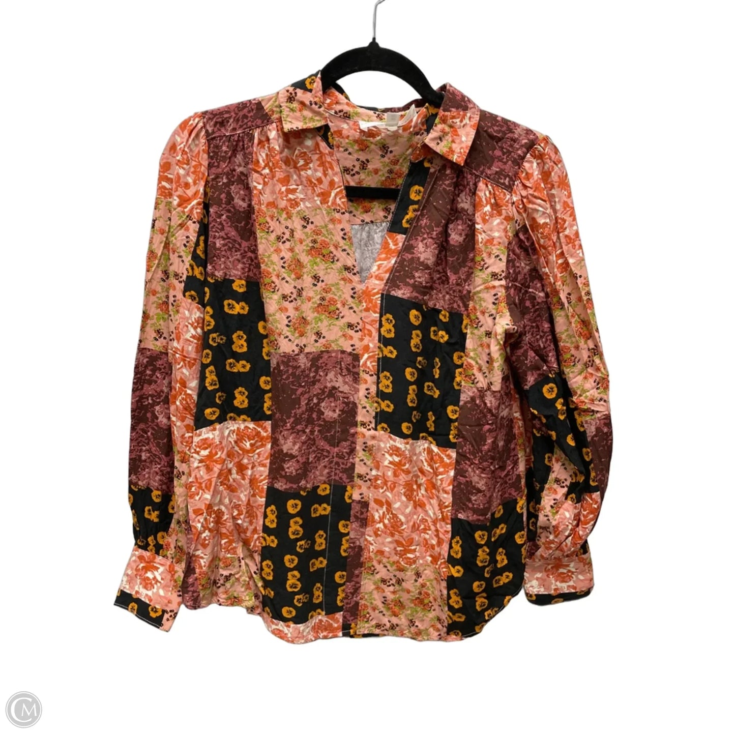 Top Long Sleeve By Chelsea And Theodore In Floral Print, Size: Xs