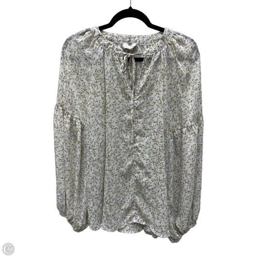Blouse 3/4 Sleeve By Blu Pepper In Floral Print, Size: 1x