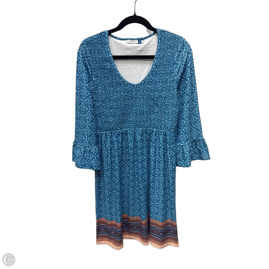 Dress Casual Short By Cabana Life In Floral Print, Size: M