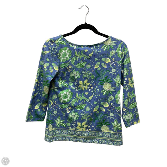 Top Long Sleeve By Talbots In Floral Print, Size: Xs