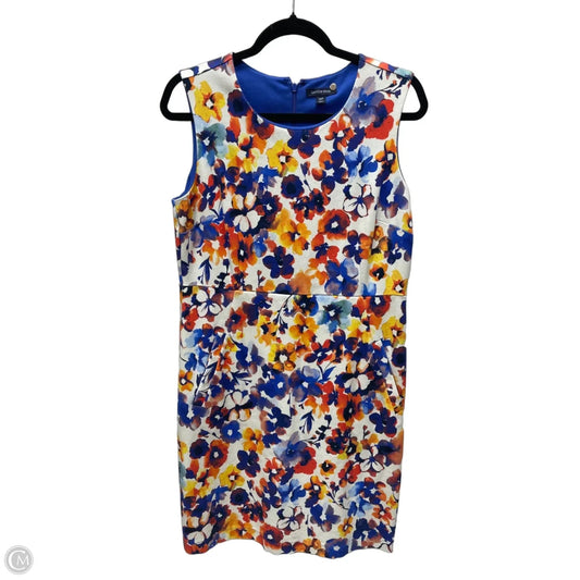 Dress Work By Lands End In Floral Print, Size: L