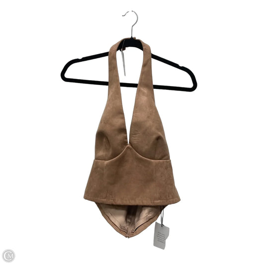 Top Sleeveless By Tularosa In Brown, Size: M