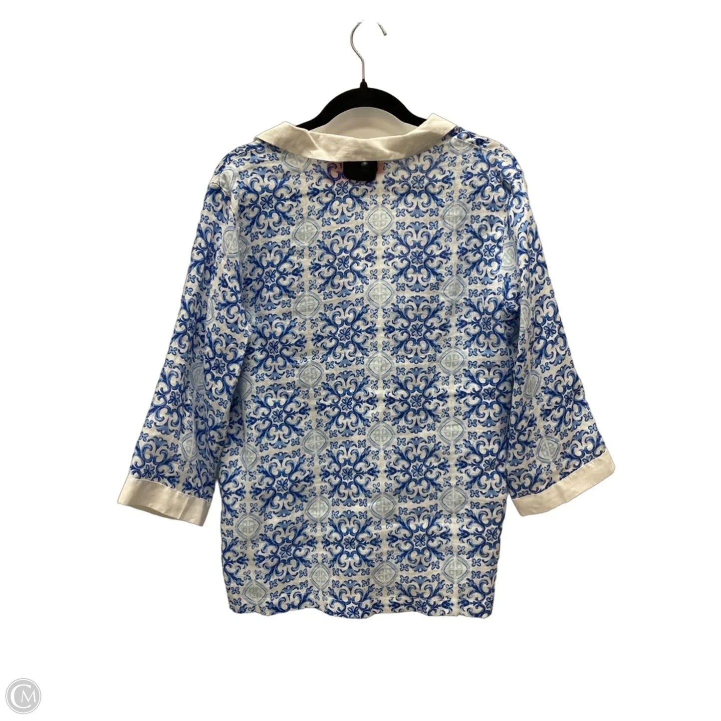 Top Long Sleeve By Isaac Mizrahi In Floral Print, Size: M