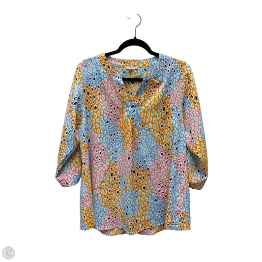 Blouse 3/4 Sleeve By Jodifl In Animal Print, Size: M