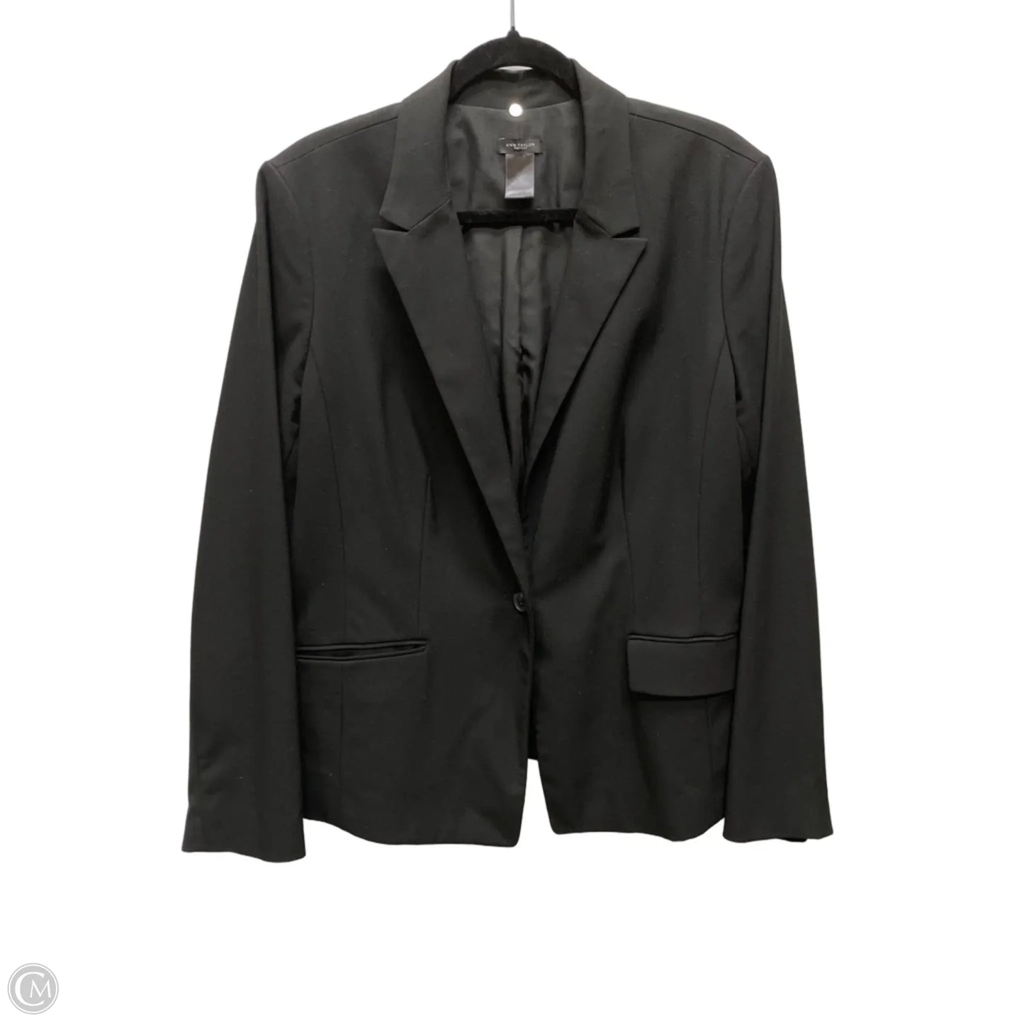 Blazer By Ann Taylor In Black, Size: Xl