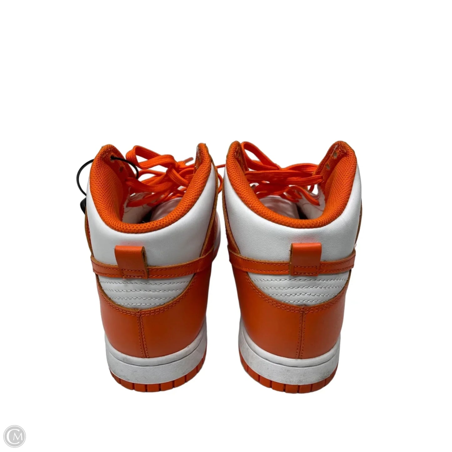Shoes Sneakers By Nike In Orange & White, Size: 9