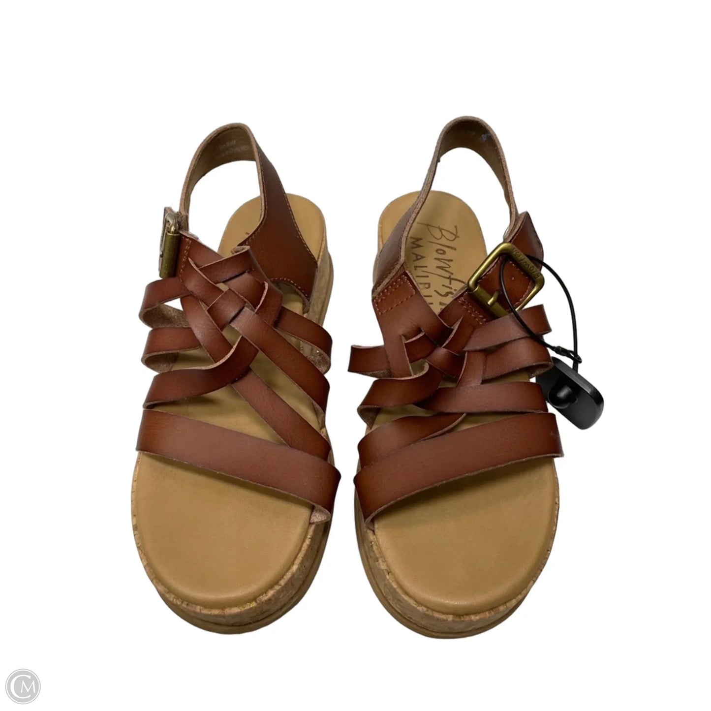 Sandals Heels Platform By Blowfish In Brown, Size: 9