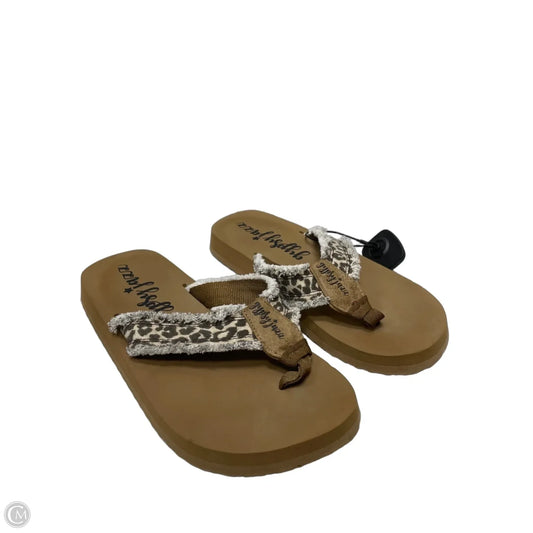 Sandals Flats By Gypsy Jazz In Animal Print, Size: 9