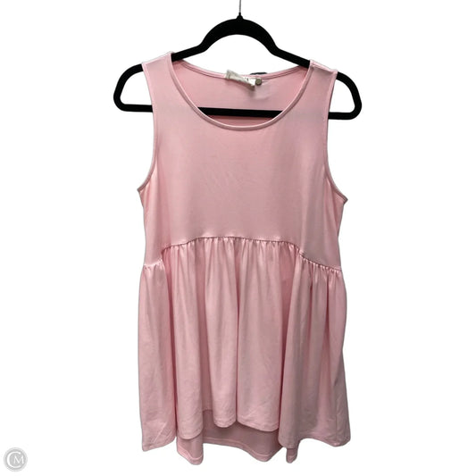 Top Sleeveless By Zenana In Pink, Size: M