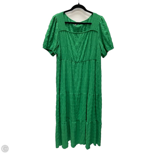 Dress Casual Maxi By Sheilay In Green, Size: 2x