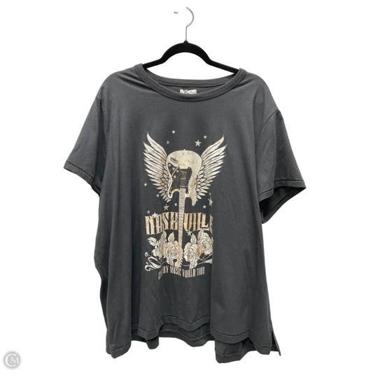 Top Short Sleeve Basic By Maurices In Multi-colored, Size: 4x