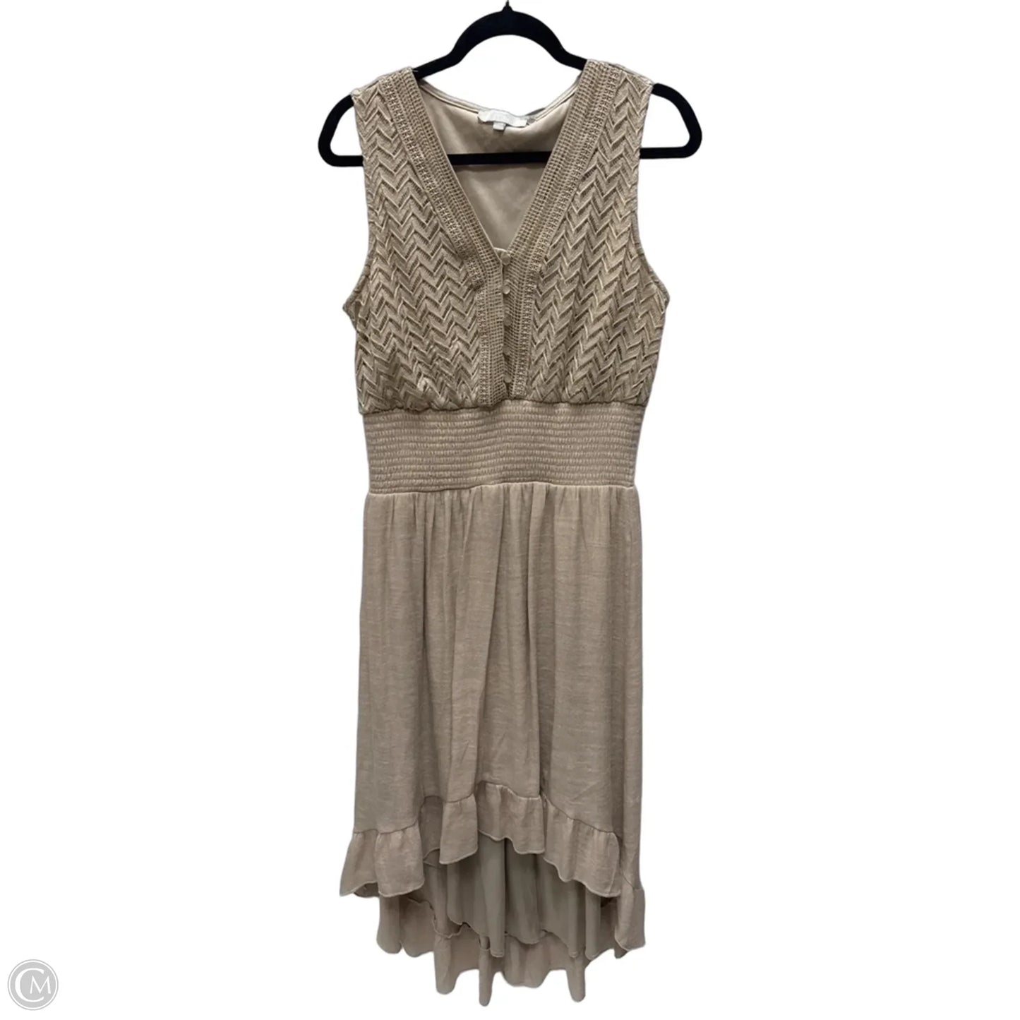 Dress Casual Short By Clothes Mentor In Tan, Size: Xl