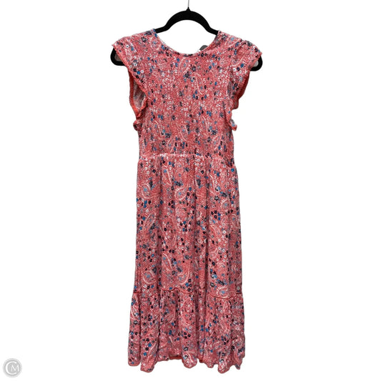 Dress Casual Short By Time And Tru In Floral Print, Size: M