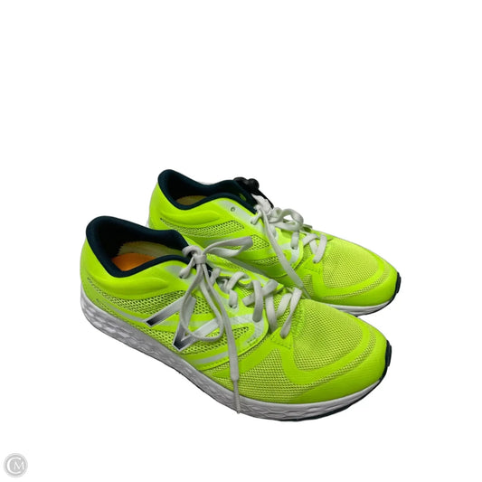 Shoes Athletic By New Balance In White & Yellow, Size: 9
