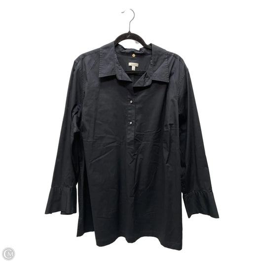 Top Long Sleeve By Talbots In Black, Size: 3x