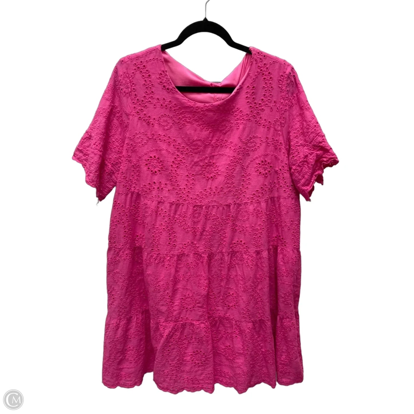 Dress Casual Short By Shein In Pink, Size: 2x