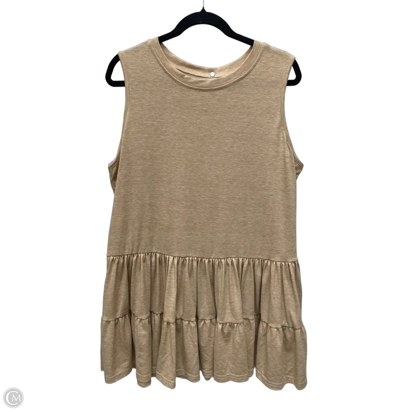 Dress Casual Short By Clothes Mentor In Tan, Size: Xl