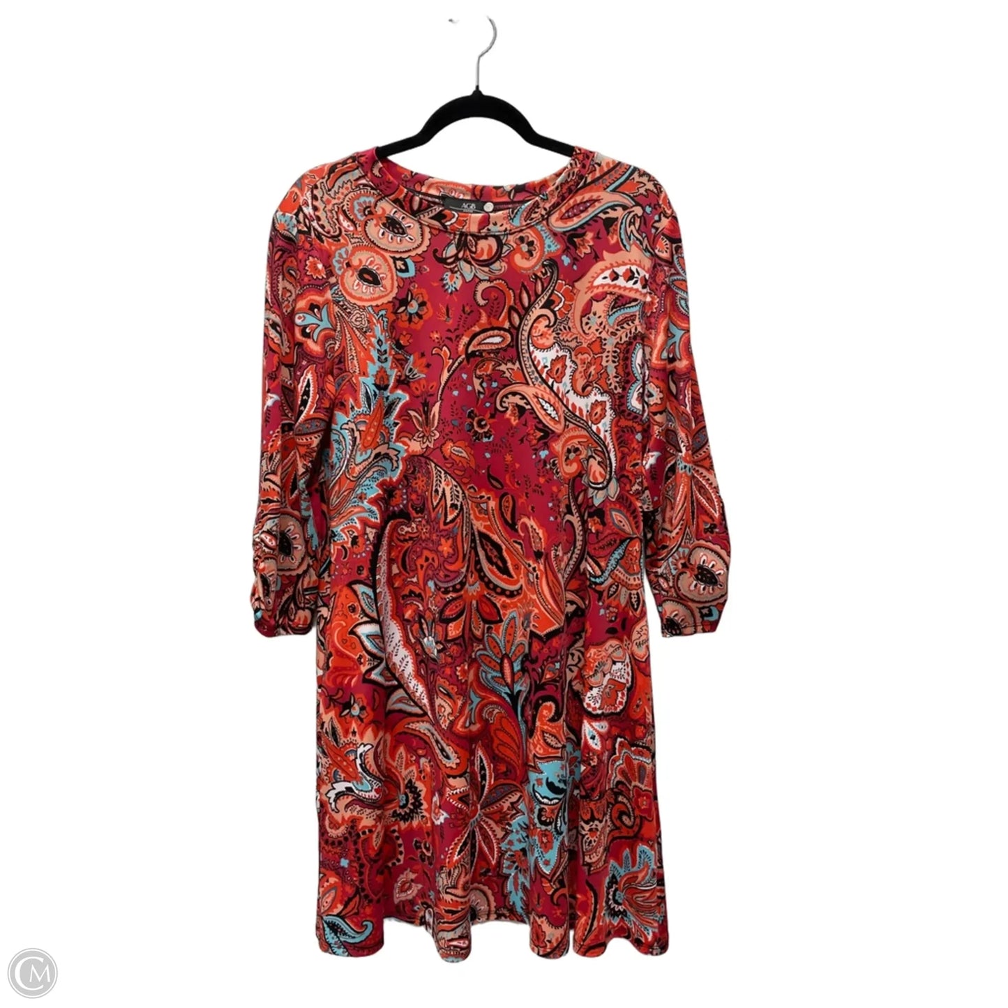Dress Casual Short By Agb In Floral Print, Size: Xl