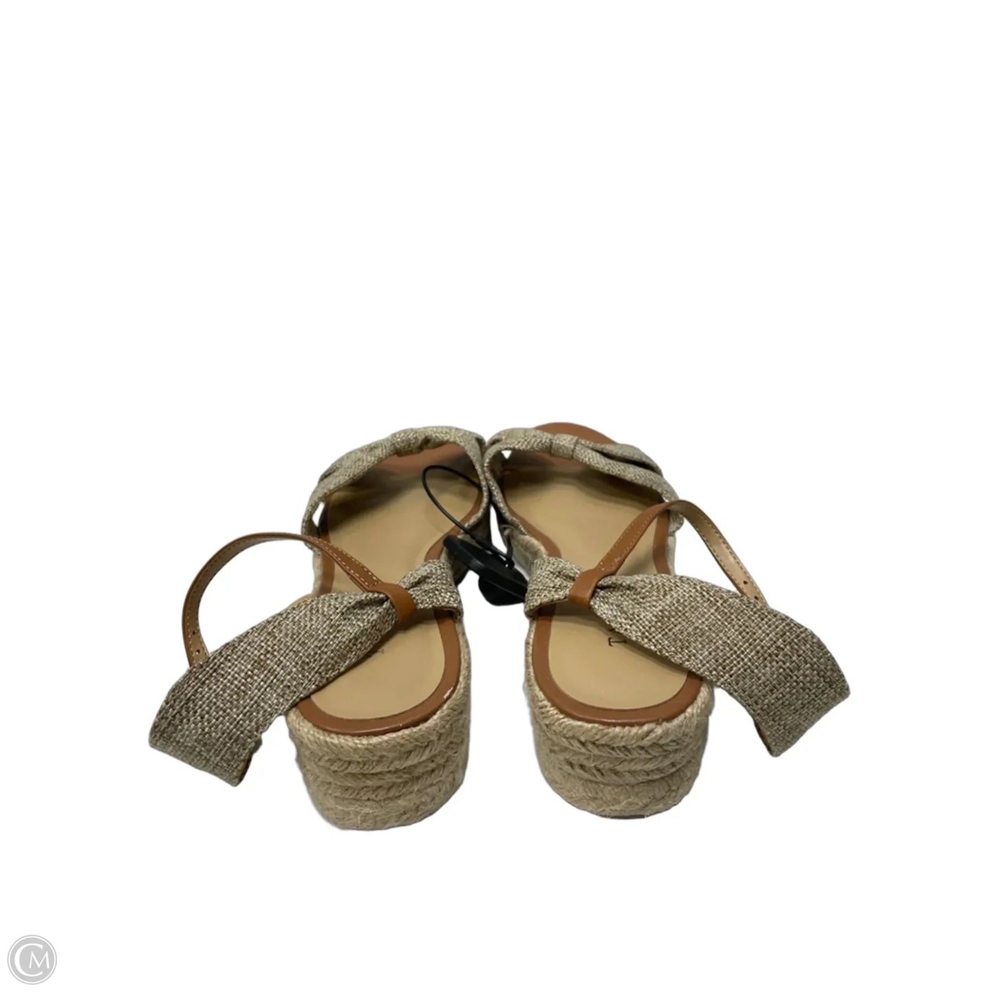 Sandals Heels Wedge By Talbots In Tan, Size: 8