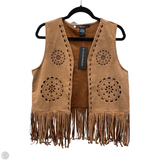 Vest Other By Clothes Mentor In Brown, Size: L