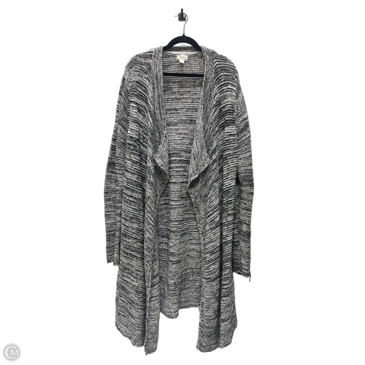 Sweater Cardigan By Caslon In Black & Cream, Size: L