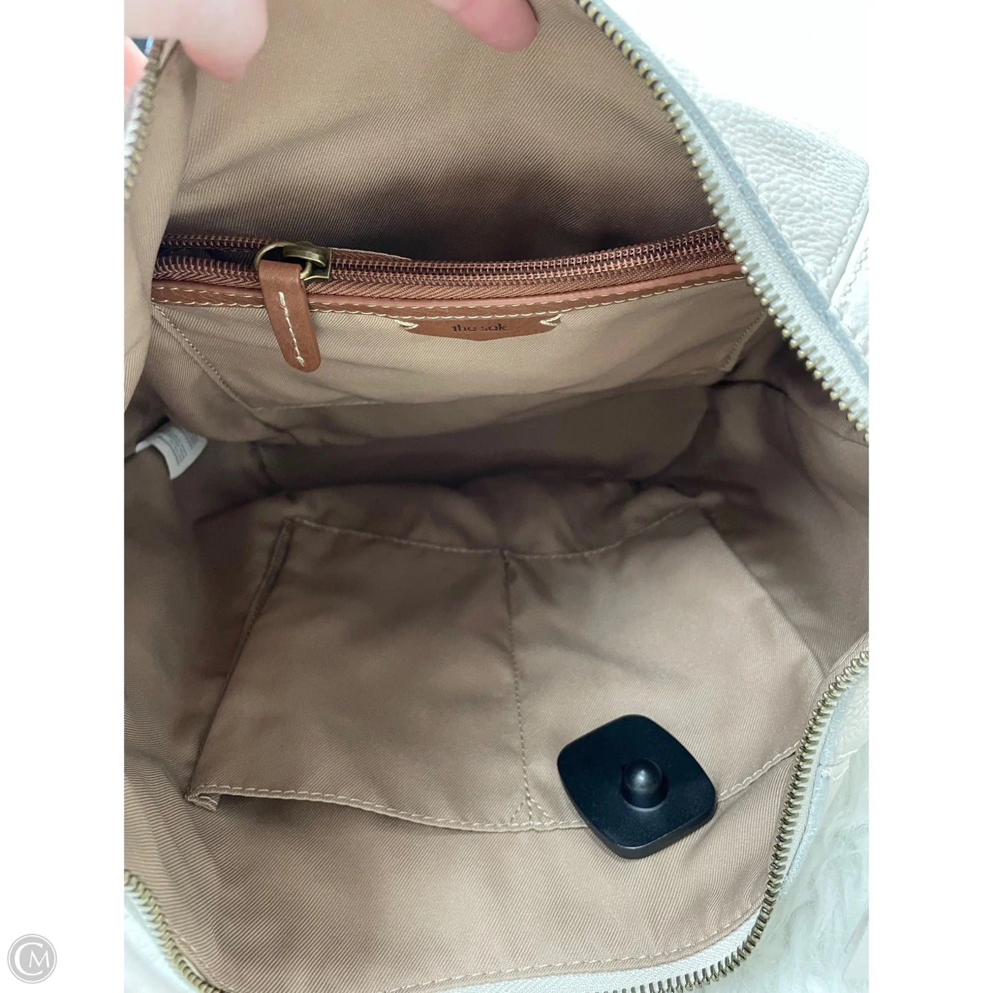 Handbag Leather By The Sak, Size: Large