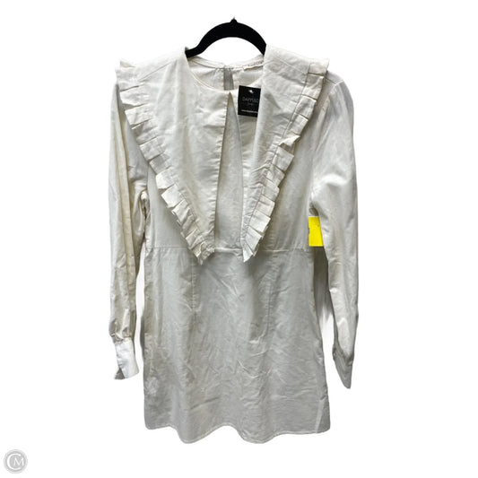 Dress Casual Short By Clothes Mentor In Cream, Size: L