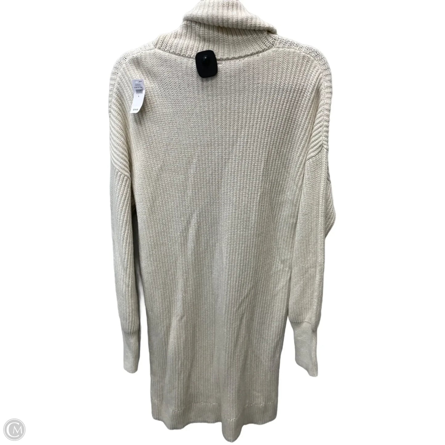 Dress Sweater By Gap In Cream, Size: L
