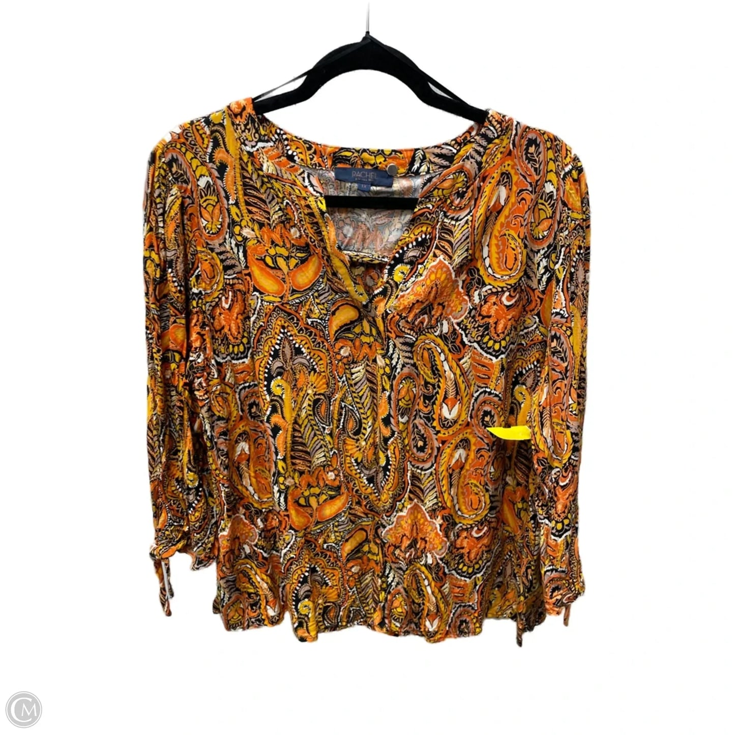 Top 3/4 Sleeve By Rachel Roy In Floral Print, Size: 1x