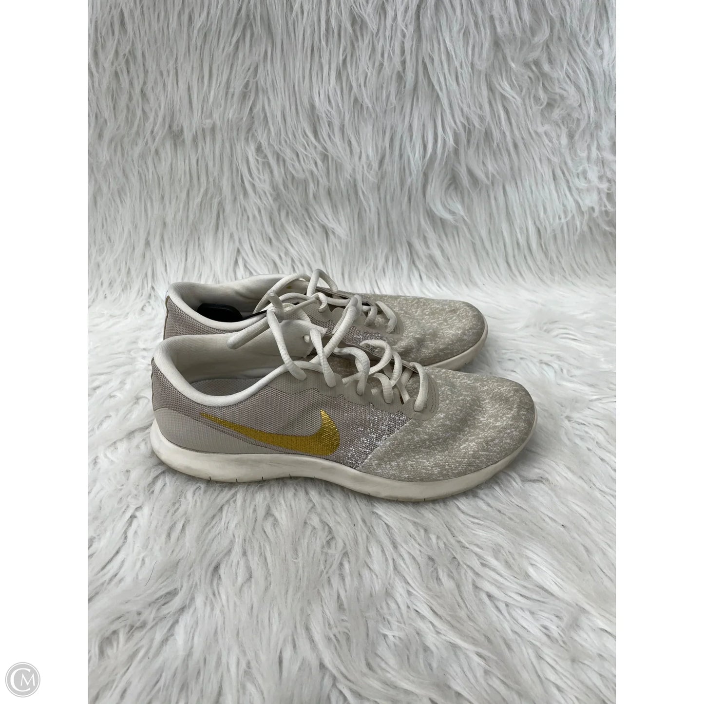 Shoes Athletic By Nike In Gold & Tan, Size: 8.5