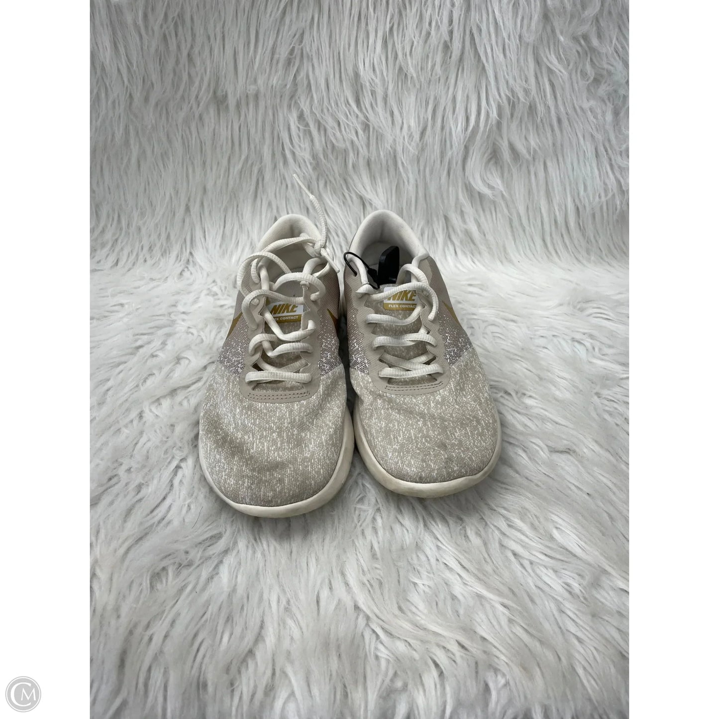 Shoes Athletic By Nike In Gold & Tan, Size: 8.5