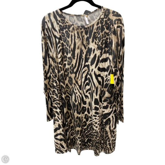 Dress Casual Short By Clothes Mentor In Animal Print, Size: 1x