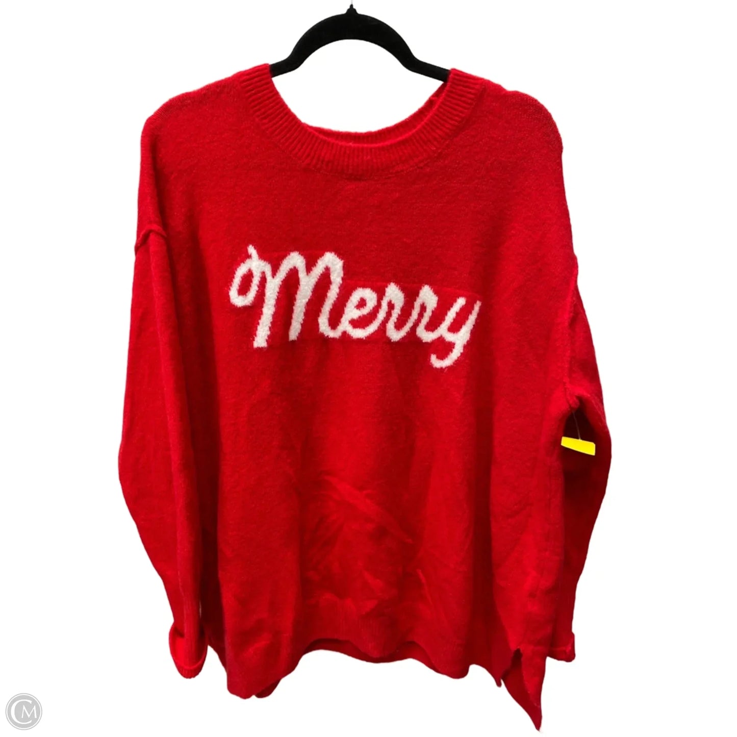 Sweater By Cece In Red, Size: 1x