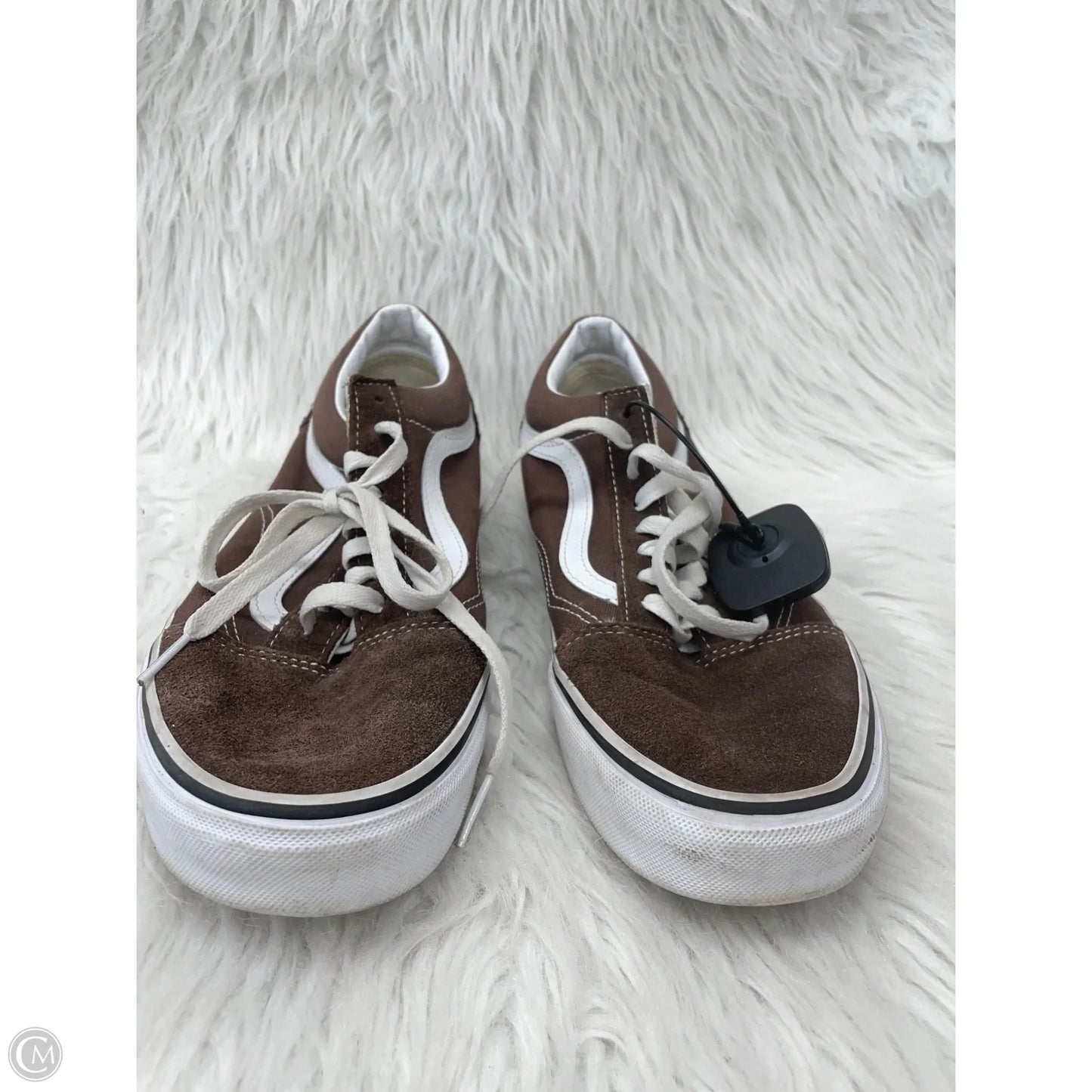 Shoes Sneakers By Vans In Brown & White, Size: 11