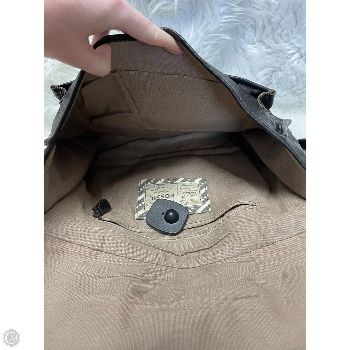 Laptop Bag By Fossil, Size: Large